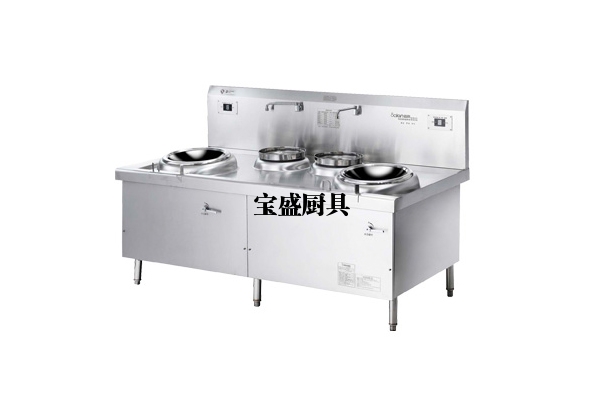 电磁双头(双尾)小炒炉